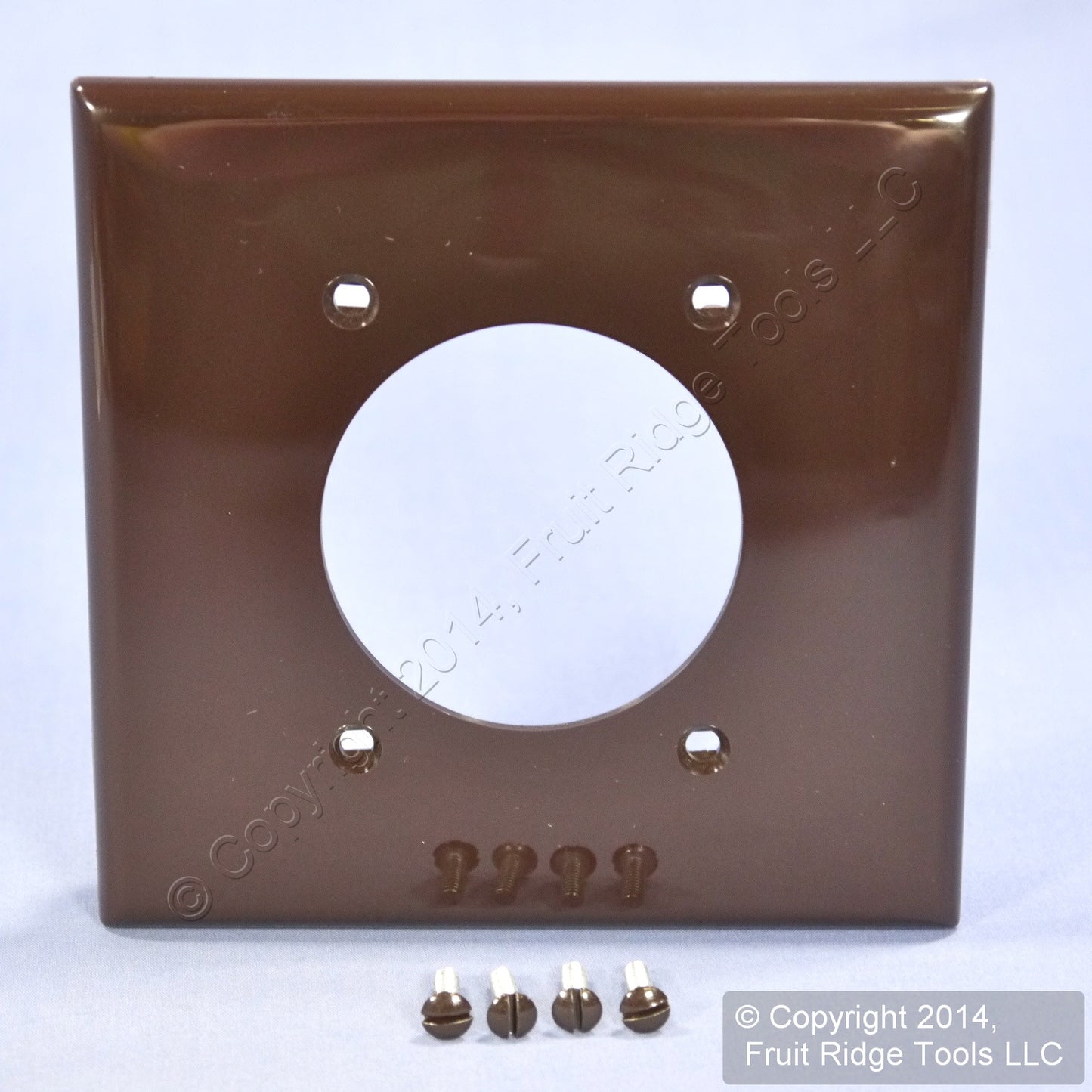 Leviton Brown Dryer Range Welder 2.15" Outlet 2 Gang Cover Wall Plate 80726
