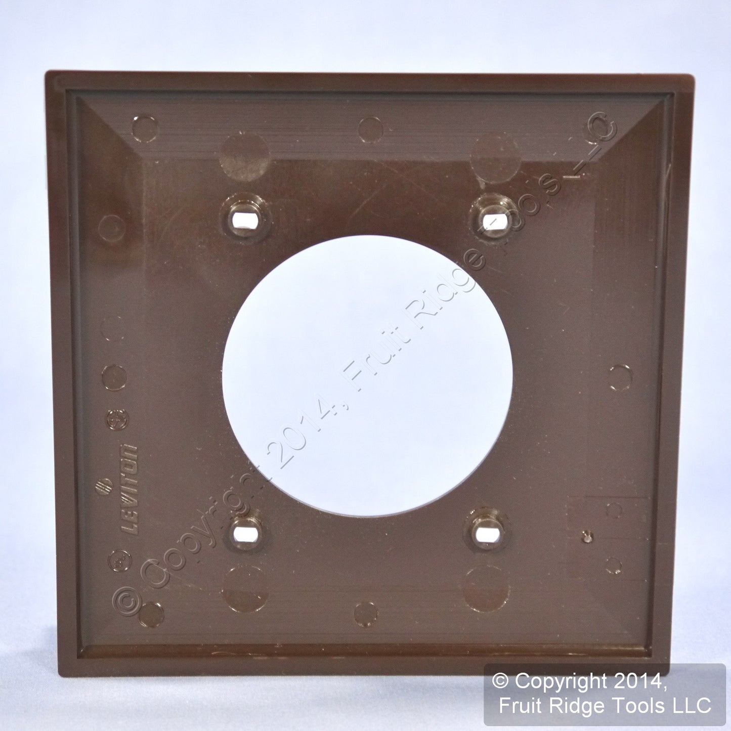 Leviton Brown Dryer Range Welder 2.15" Outlet 2 Gang Cover Wall Plate 80726