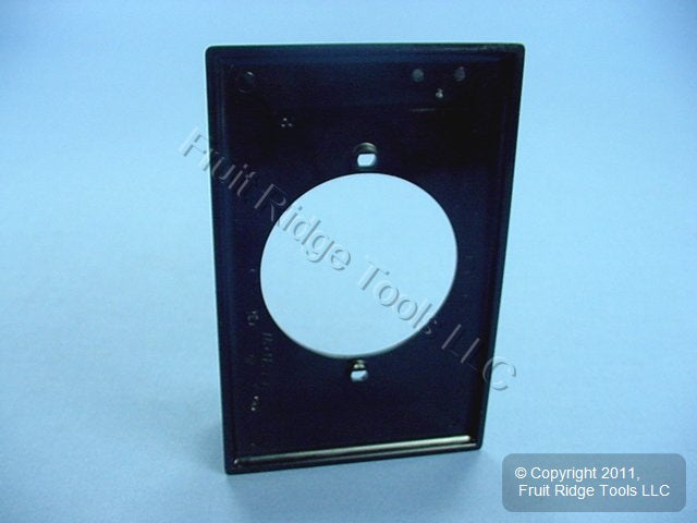 Leviton 80728-E Black 1-Gang 2.15" Power Outlet Unbreakable Midway Wallplate