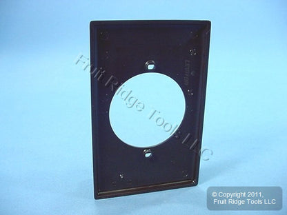 Leviton 80728 Brown 1-Gang Power Outlet 2.15" Hole Unbreakable Midway Wallplate