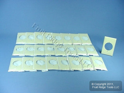 Leviton 80728-I Ivory 1-Gang Power Outlet 2.15" Unbreakable Midway Covers 25pcs
