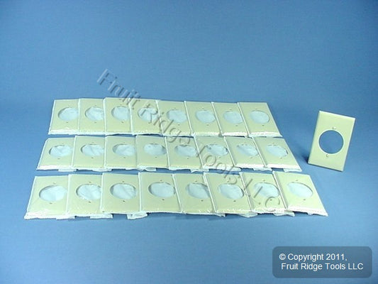 Leviton 80728-I Ivory 1-Gang Power Outlet 2.15" Unbreakable Midway Covers 25pcs
