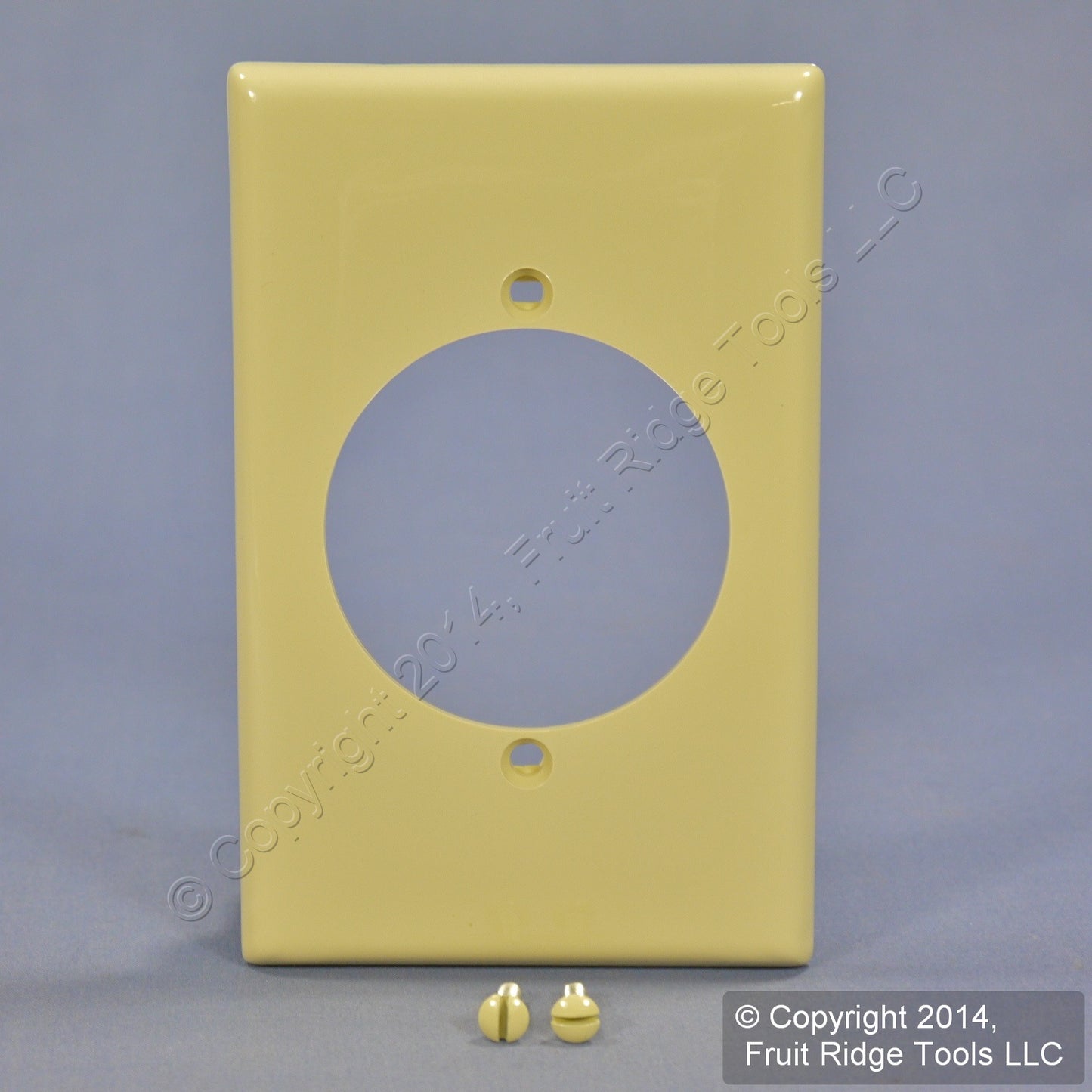 Leviton 80728-I Ivory 1-Gang 2.15" Power Outlet Unbreakable Midway Wallplate