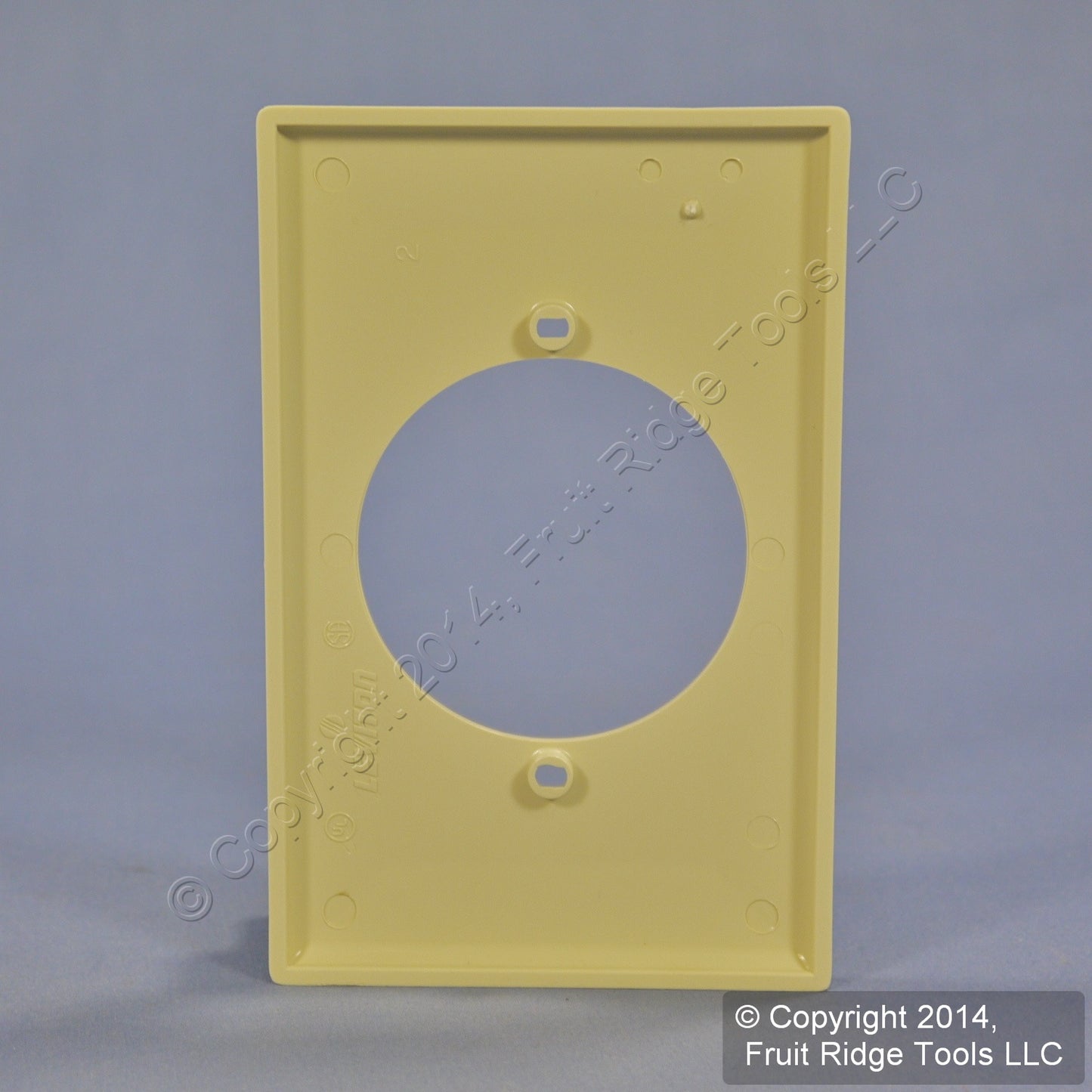 Leviton 80728-I Ivory 1-Gang 2.15" Power Outlet Unbreakable Midway Wallplate