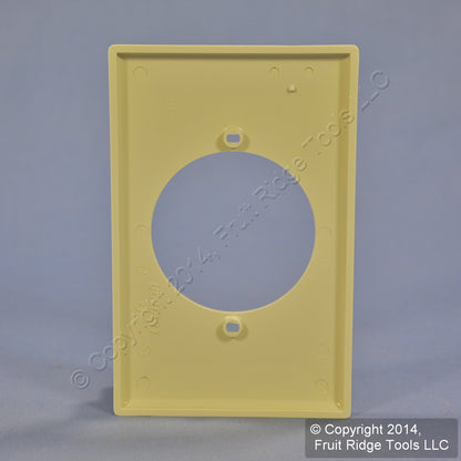 Leviton 80728-I Ivory 1-Gang 2.15" Power Outlet Unbreakable Midway Wallplate