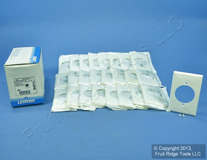 Leviton 80728-W White 1-Gang Power Outlet 2.15" Unbreakable Midway Covers 25pcs