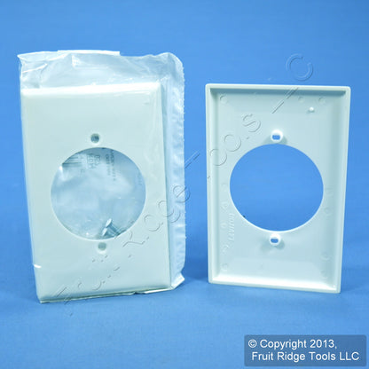 Leviton 80728-W White 1-Gang Power Outlet 2.15" Unbreakable Midway Covers 25pcs
