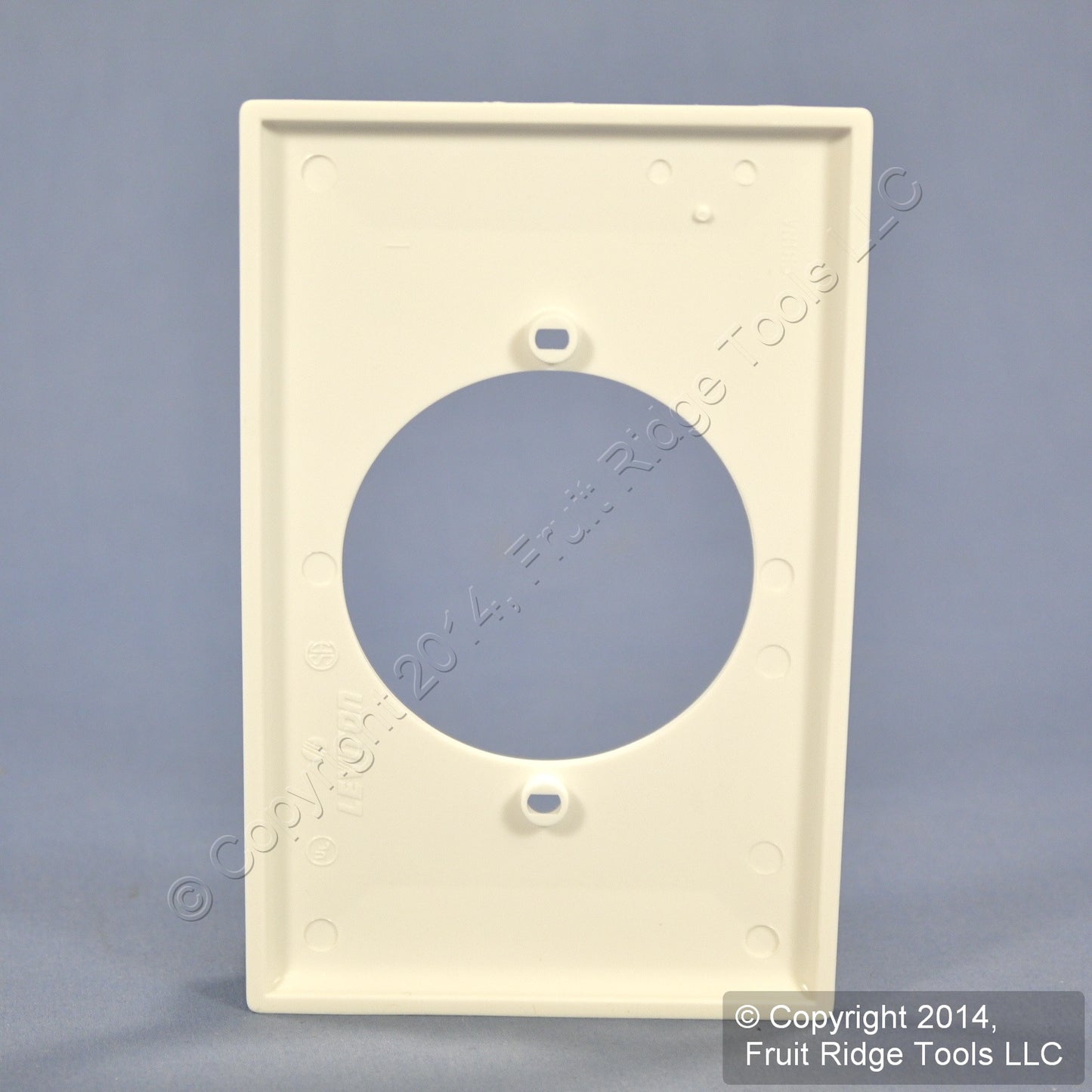 Leviton 80728-W White 1-Gang 2.15" Power Outlet Unbreakable Midway Wallplate
