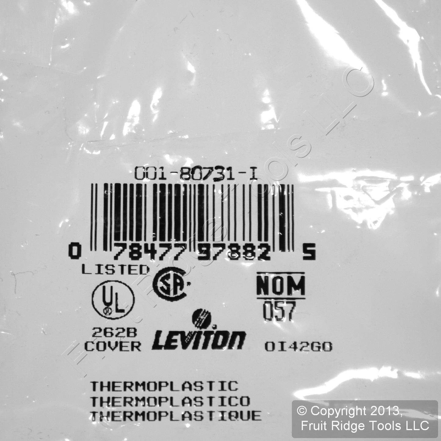 Leviton 80731-I Ivory Unbreakable 3-Gang Combination Decora Switch Wall Plate