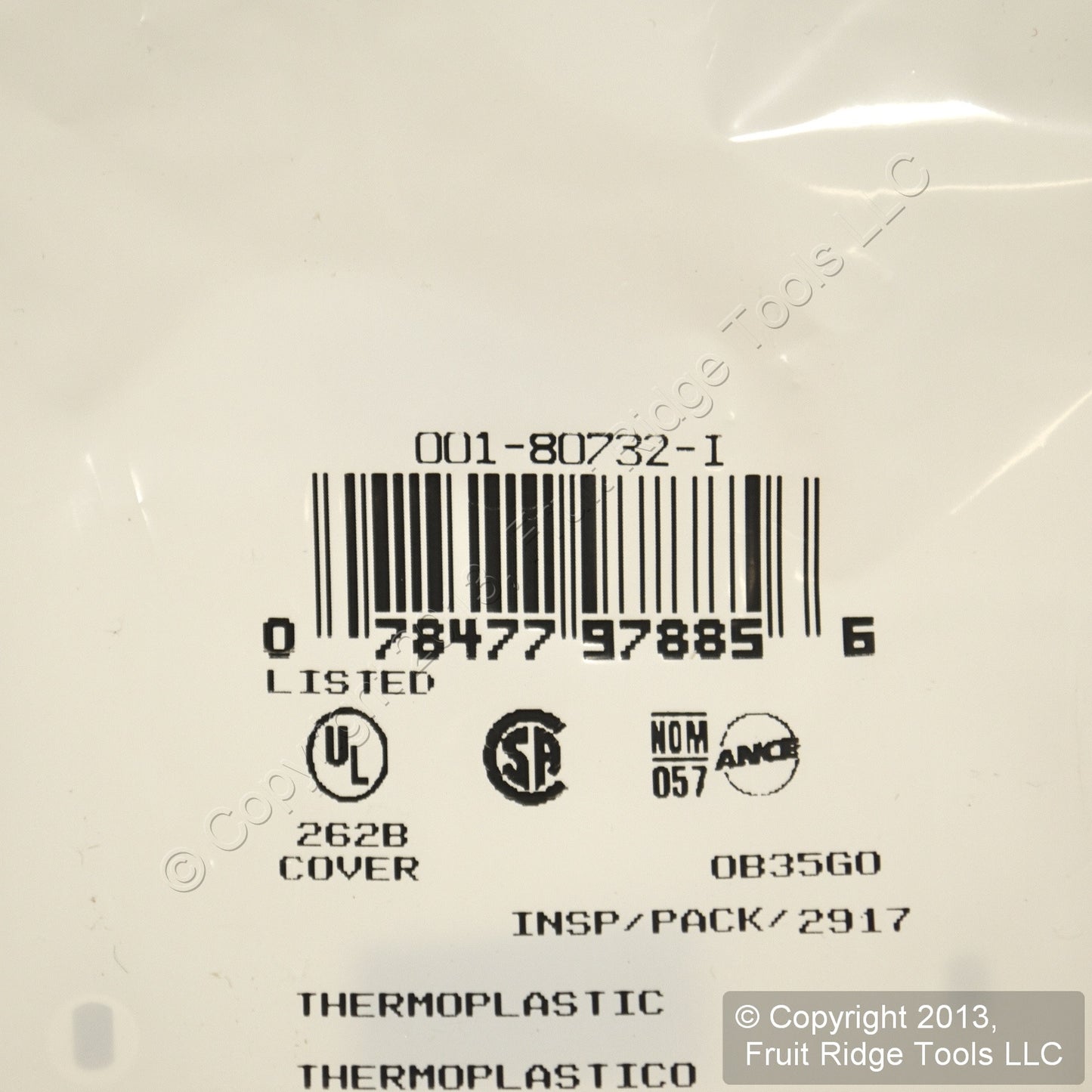 Leviton 80732-I Ivory 4-Gang Toggle Decora GFI Unbreakable Nylon Wallplate Cover