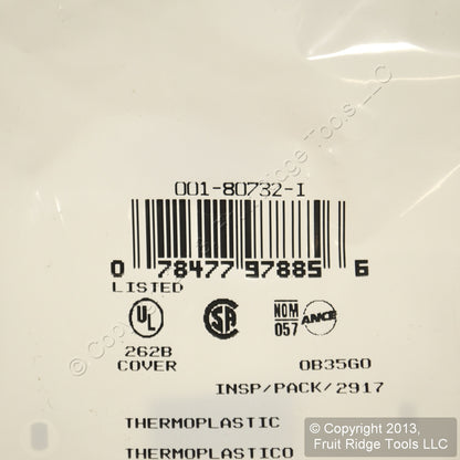 Leviton 80732-I Ivory 4-Gang Toggle Decora GFI Unbreakable Nylon Wallplate Cover