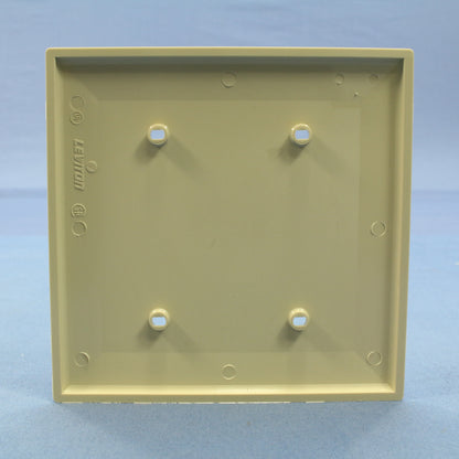 Leviton 80734-I Ivory 2-Gang Blank Unbreakable Wallplate Cover Strap Mount 25pcs