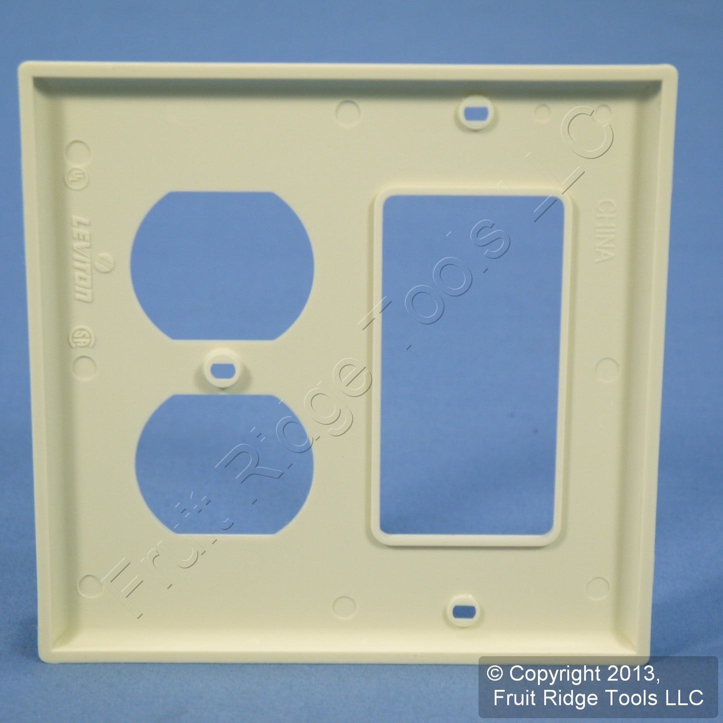 Leviton Almond Decora Gfci Gfi Cover Duplex Outlet Receptacle Wall Plate 80746-A