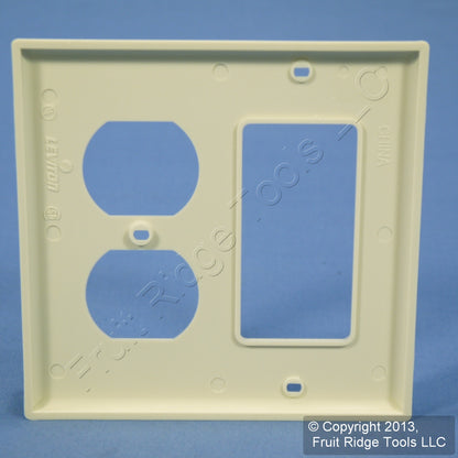 Leviton Almond Decora Gfci Gfi Cover Duplex Outlet Receptacle Wall Plate 80746-A