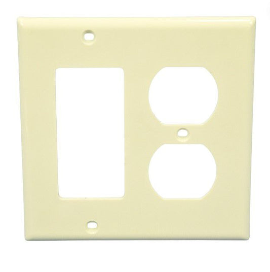 Leviton Almond Decora Gfci Gfi Cover Duplex Outlet Receptacle Wall Plate 80746-A