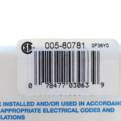 Leviton 80781-A-005 Almond 1-Gang F-Connector Unbreakable Nylon Wallplate Cover