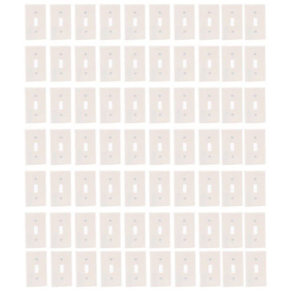 Leviton 82001-A Almond 1-Gang Toggle Plastic Standard Wallplate Cover 70-pack