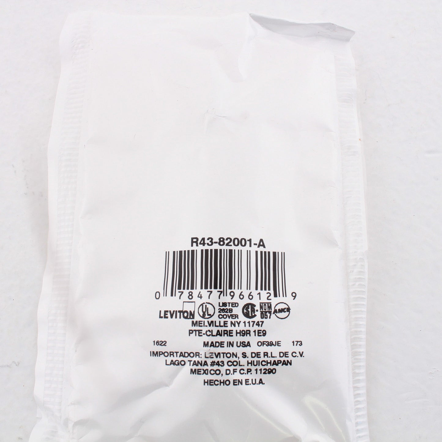 Leviton 82001 Almond 1-Gang Toggle Switch Plastic Standard Wallplate Cover Plate