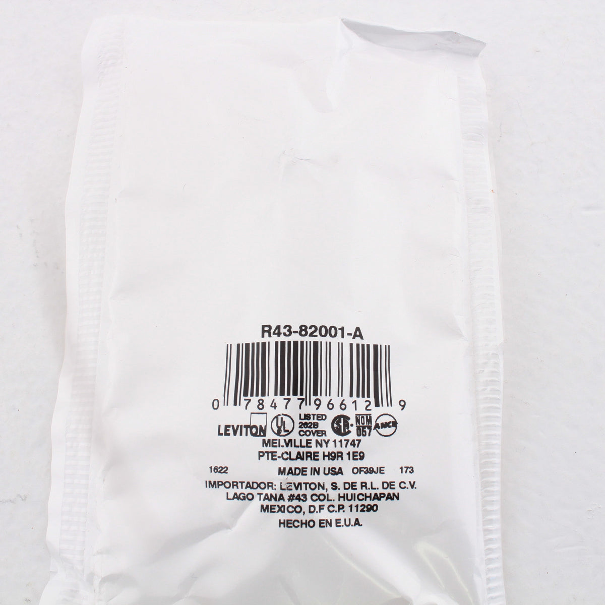 Leviton 82001 Almond 1-Gang Toggle Switch Plastic Standard Wallplate Covers 5pcs