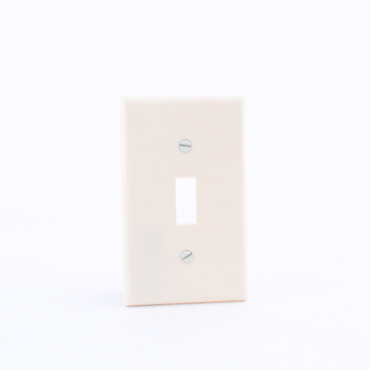 Leviton 82001 Almond 1-Gang Toggle Switch Plastic Standard Wallplate Cover Plate