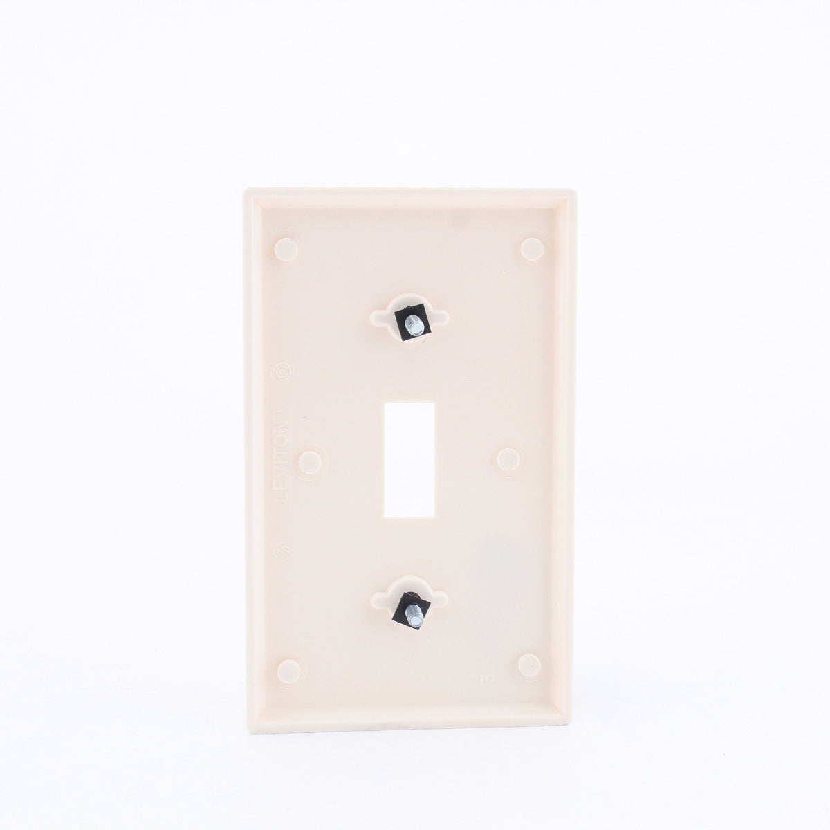 Leviton 82001 Almond 1-Gang Toggle Switch Plastic Standard Wallplate Covers 5pcs