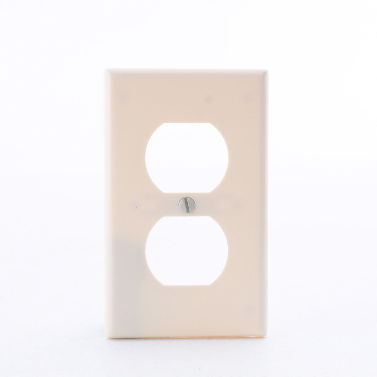 Leviton 82003 Almond 1-Gang Duplex Outlet Plastic Standard Wallplate Cover 25pcs