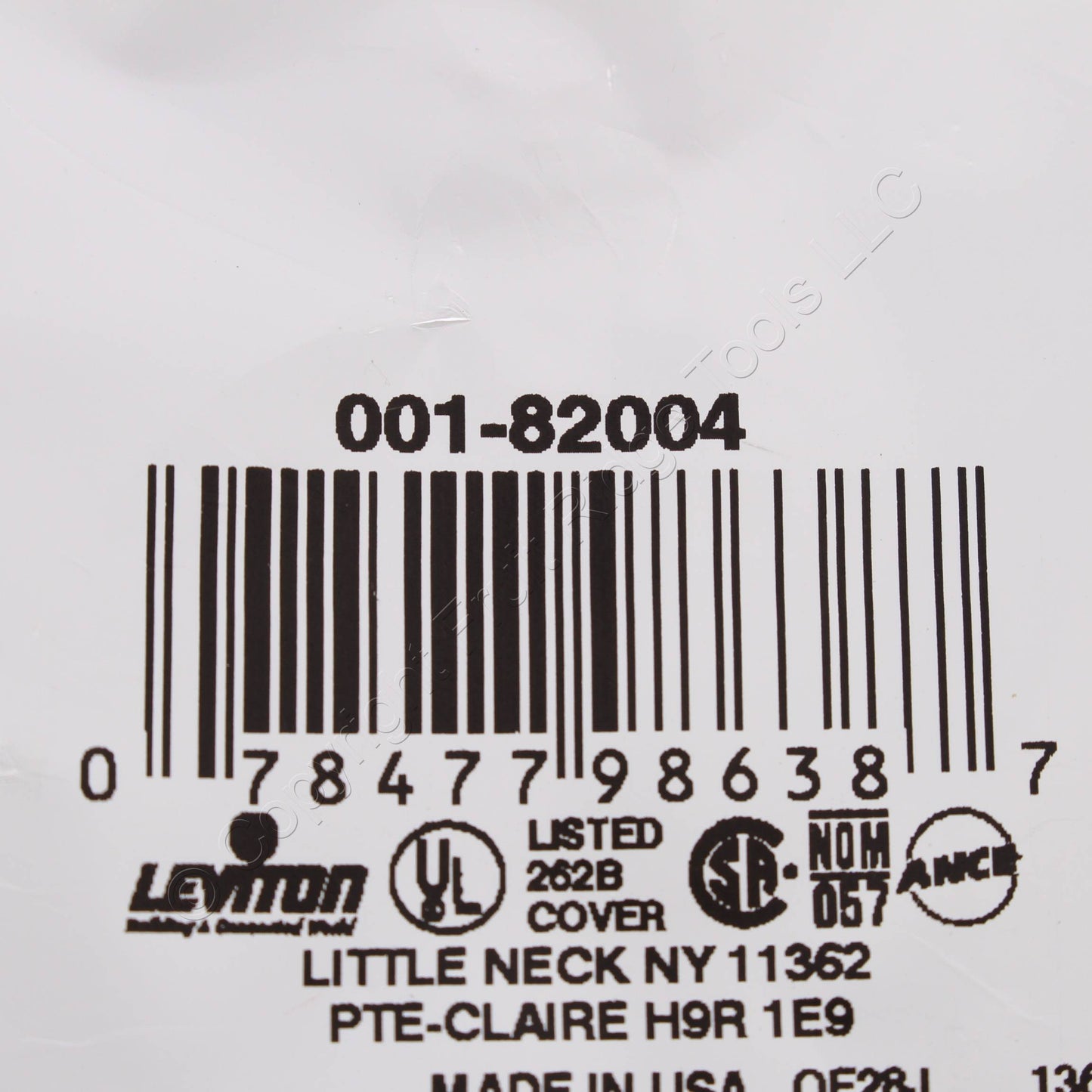 Leviton 82004 Almond 1-Gang Single 1.406" Receptacle Thermoset Wallplate Covers