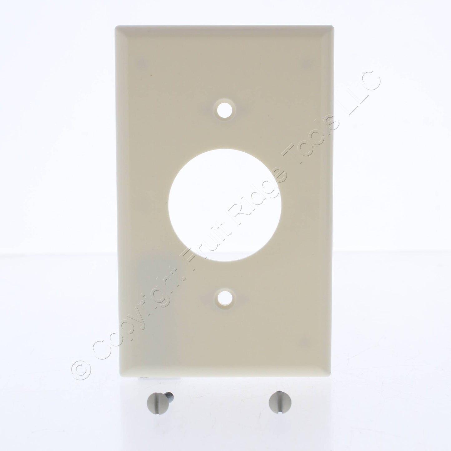 Leviton 82004 Almond 1-Gang Single 1.406" Receptacle Thermoset Wallplate Covers