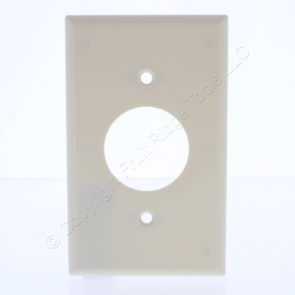 Leviton 82004 Almond 1-Gang Single 1.406" Receptacle Thermoset Wallplate Covers