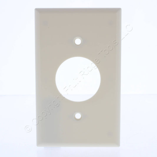 Leviton 82004 Almond 1-Gang Single 1.406" Receptacle Thermoset Wallplate Covers