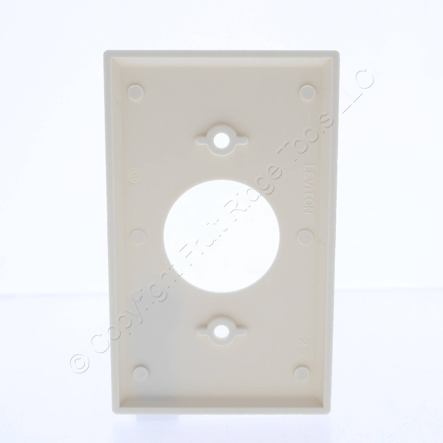 Leviton 82004 Almond 1-Gang Single 1.406" Receptacle Thermoset Wallplate Covers