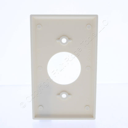 Leviton 82004 Almond 1-Gang Single 1.406" Receptacle Thermoset Wallplate Covers