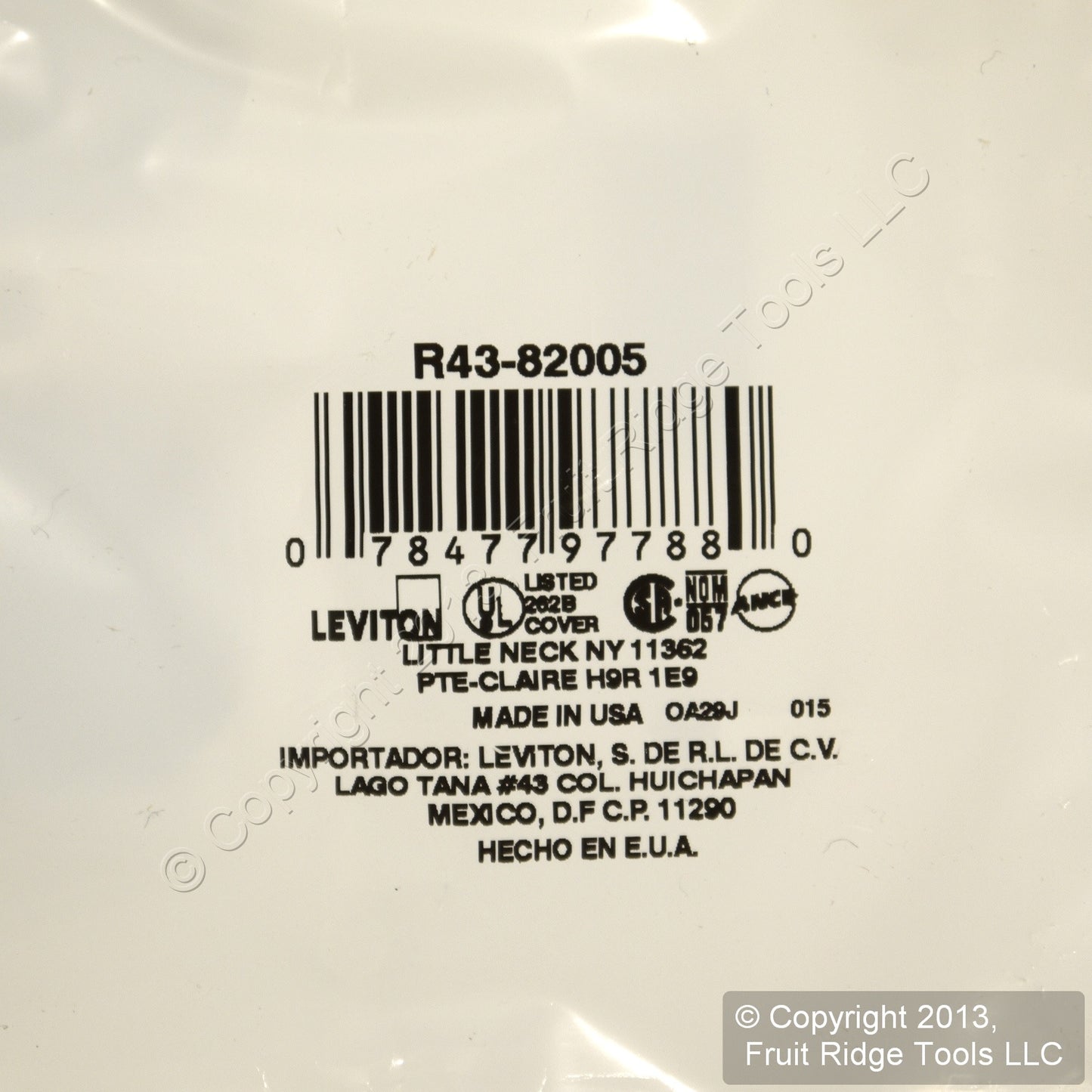 Leviton 82005 Almond 2-Gang Toggle Duplex Outlet Standard Wallplate Cover 100pcs