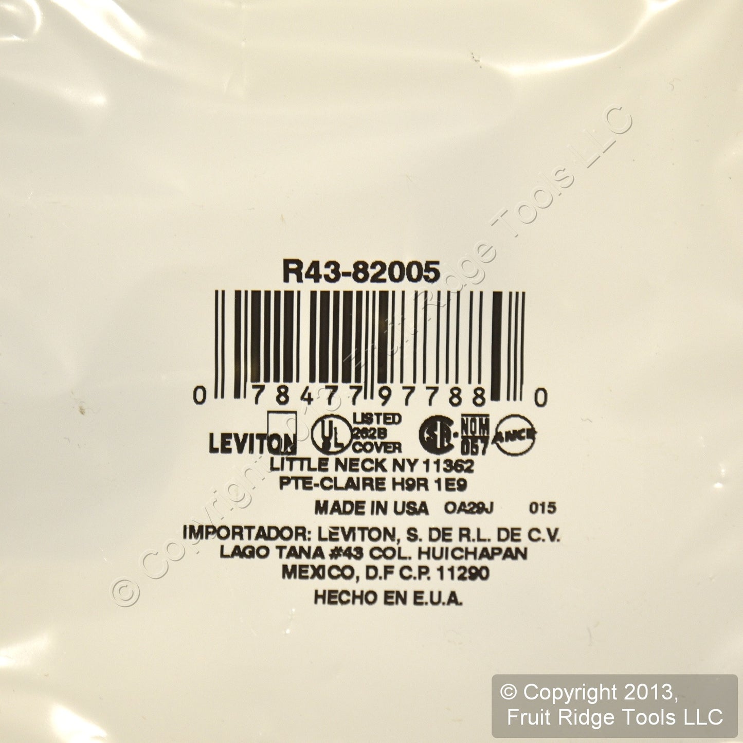 Leviton 82005 Almond 2-Gang Switch Duplex Receptacle Thermoset Wallplates 200pcs