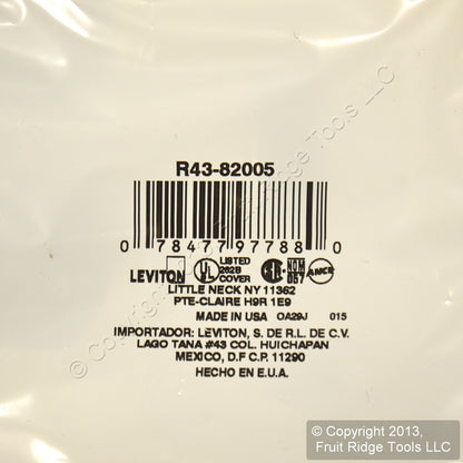 Leviton 82005 Almond 2-Gang Switch Duplex Receptacle Thermoset Wallplates 200pcs