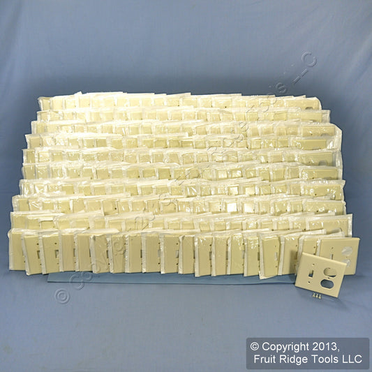 Leviton 82005 Almond 2-Gang Switch Duplex Receptacle Thermoset Wallplates 200pcs