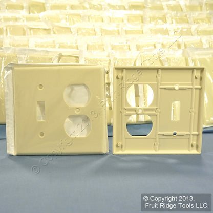 Leviton 82005 Almond Combo Switch Duplex Outlet Thermoset Wallplates 250-Pack