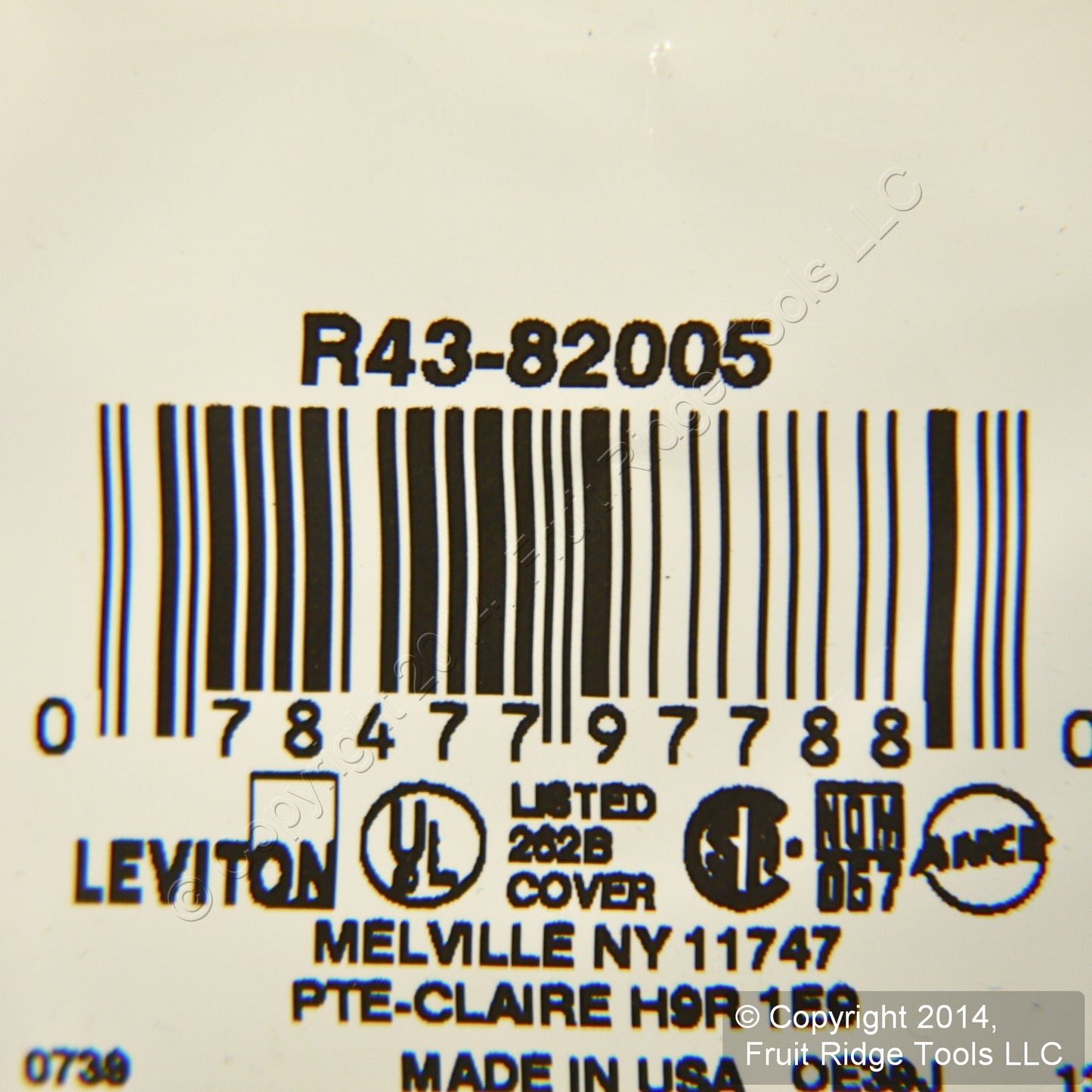 Leviton 82005 Almond 2-Gang Toggle Duplex Outlet Plastic Standard Size Wallplate