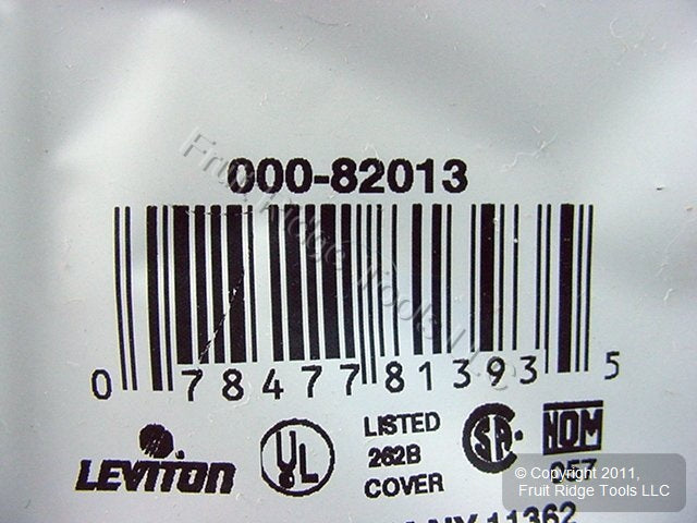 Leviton 82013 Almond 1-Gang Phone .406" Hole Plastic Wallplate Cover Box Mount