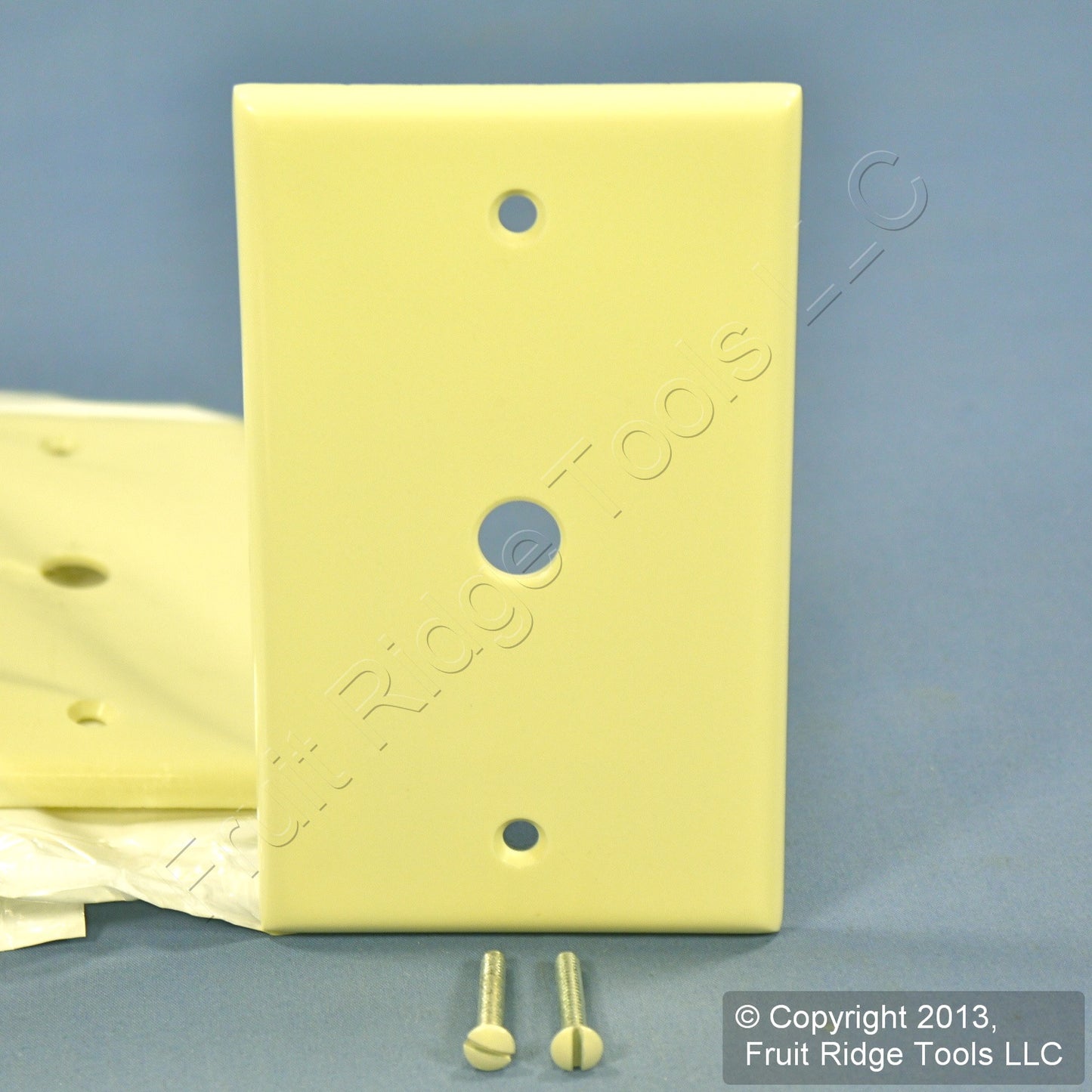 Leviton 82013 Almond 1-Gang Phone .406" Plastic Wallplate Cover Box Mount 4pcs
