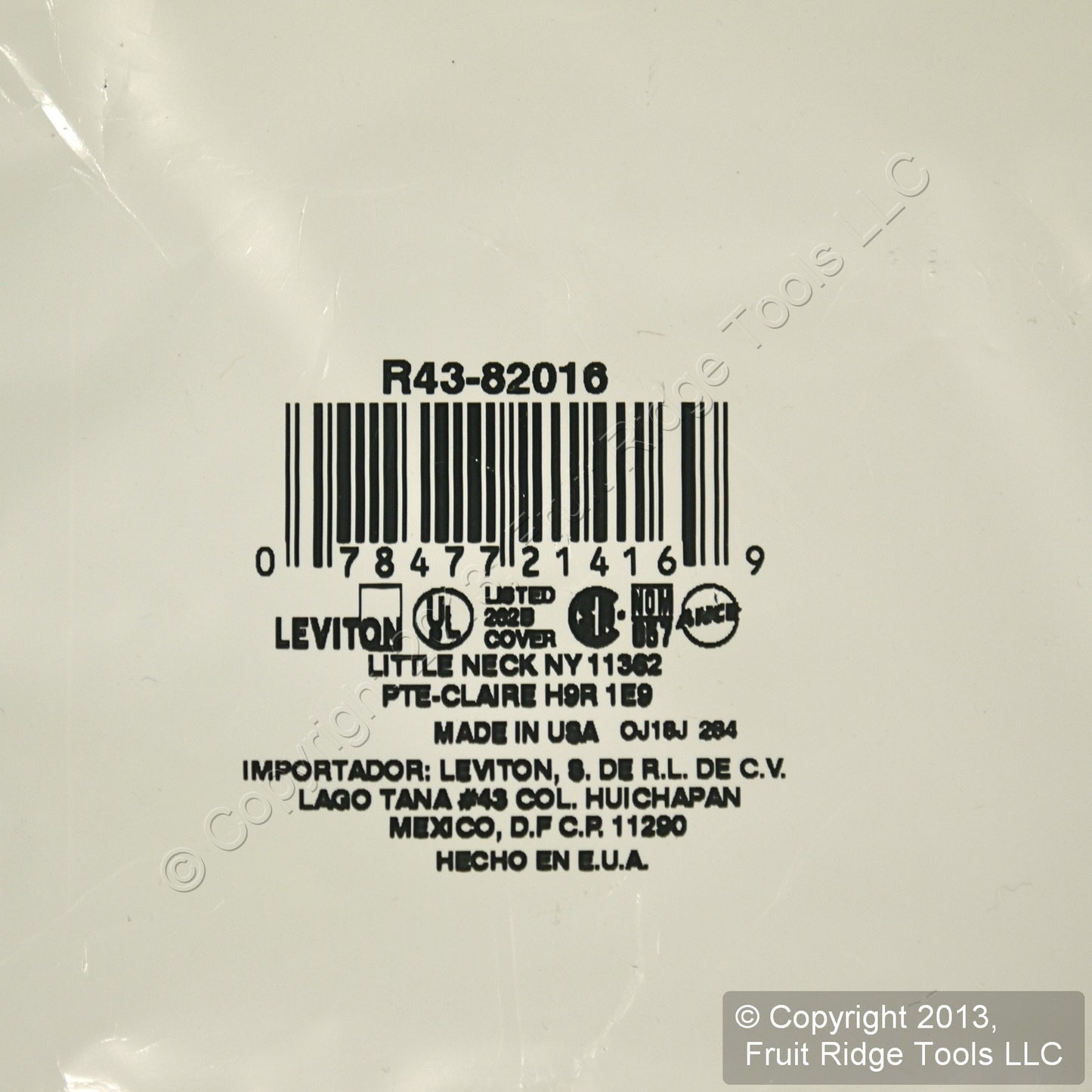 Leviton 82016 Almond 2-Gang Duplex Outlet Plastic Standard Wallplate Cover 50pcs