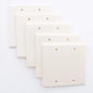 Leviton 82025 Almond 2-Gang Blank Cover Thermoset Wallplates Box Mount 5-Pack