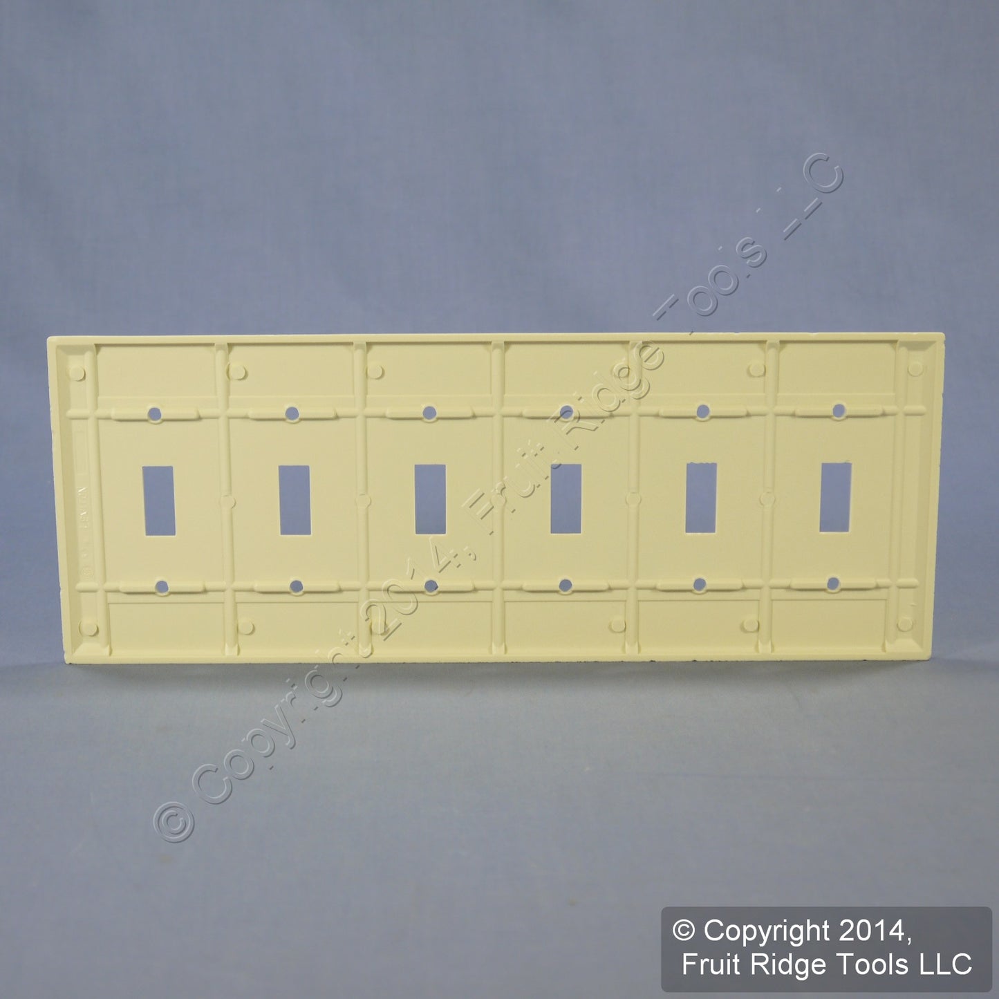 Leviton Almond 6-Gang Toggle Light Switch Cover Wall Plate Switchplate 82036