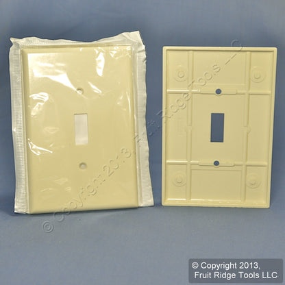 Leviton 82101-A Almond Residential Toggle Oversize Switch Cover Wallplate 150pcs