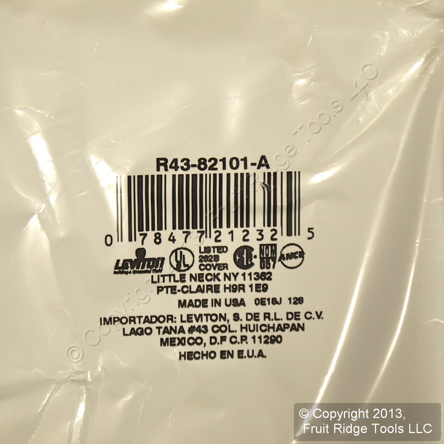Leviton 82101-A Almond Residential Toggle Oversize Switch Cover Wallplate 200pcs