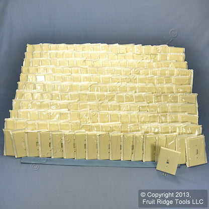 Leviton 82101-A Almond Residential Toggle Oversize Switch Cover Wallplate 200pcs