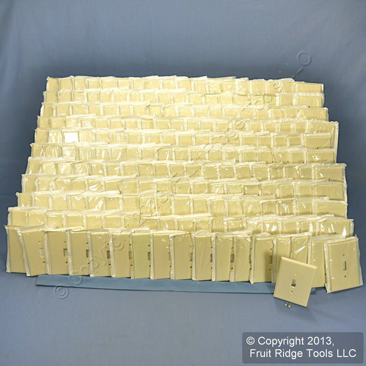 Leviton 82101-A Almond Residential Toggle Oversize Switch Cover Wallplate 200pcs