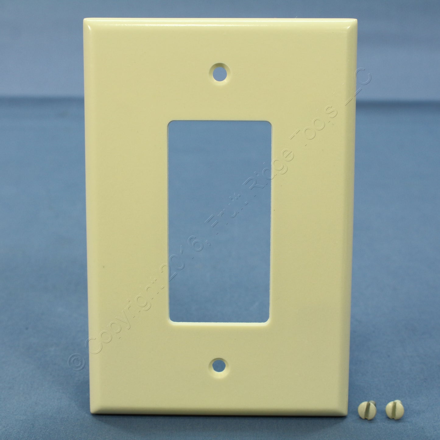 Leviton 82601 Almond 1-Gang Plastic Decora GFCI GFI Oversize Wallplate Cover