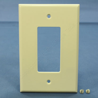 Leviton 82601 Almond 1-Gang Plastic Decora GFCI GFI Oversize Wallplate Cover