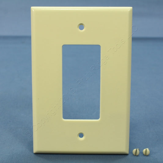 Leviton 82601 Almond 1-Gang Plastic Decora GFCI GFI Oversize Wallplate Cover